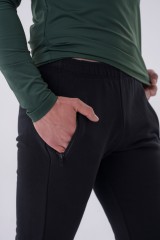 Штаны Slim sweatpants with zip pockets “Re-gain” 320 Black