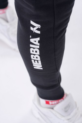 Штани Slim sweatpants with zip pockets “Re-gain” 320 Black