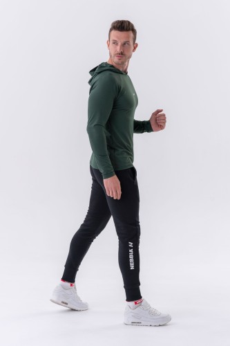 Штани Slim sweatpants with zip pockets “Re-gain” 320 Black