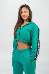 Худі Nebbia Cropped Zip-Up Hoodie Iconic Green 254