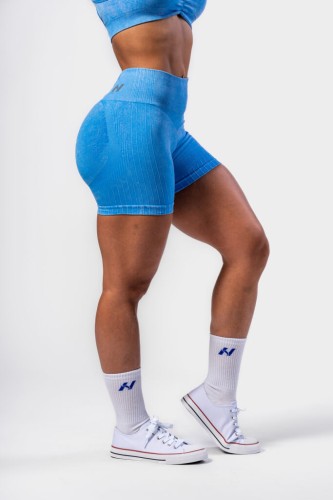 Шорты Nebbia High Waisted Push-Up Shorts TOTALLY SEAMLESS Blue 304