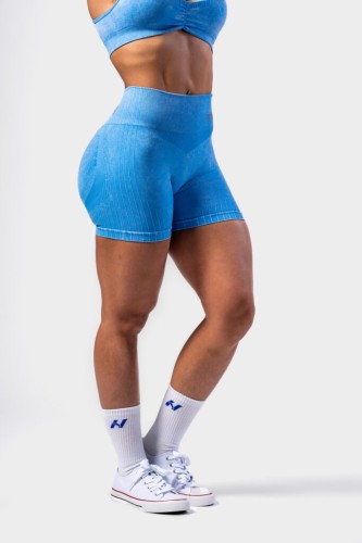 Шорты Nebbia High Waisted Push-Up Shorts TOTALLY SEAMLESS Blue 304