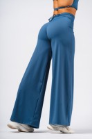 Штаны Deni x NEBBIA High-waist Flared Pants Blue 312