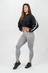 Худи Nebbia Cropped Zip-Up Hoodie Iconic Black 254