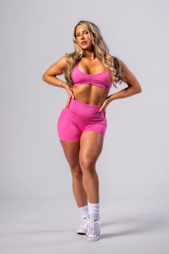 Шорти Nebbia High Waisted Push-Up Shorts TOTALLY SEAMLESS Pink 304
