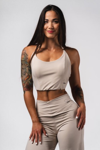Топ Deni x NEBBIA Sports Crop Tank Cream 309