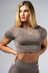 Топ Nebbia Seamless Short-Sleeve Top POWER Light Brown ASH 891