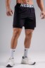Шорти Nebbia Double-Layer Training Shorts PRIMAL Black 878