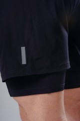 Шорты Nebbia Double-Layer Training Shorts PRIMAL Black 878
