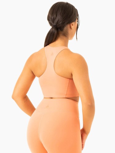 Топ NKD Frame Long Line Sports Bra - Terracotta