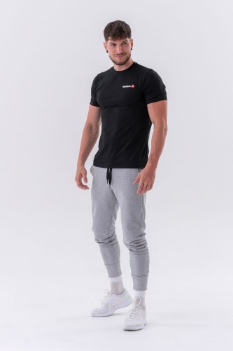Штаны Slim sweatpants with side pockets “Reset” 321 Light Grey