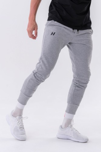 Grey slim sweatpants deals