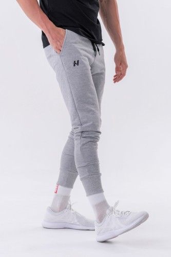 Штаны Slim sweatpants with side pockets “Reset” 321 Light Grey