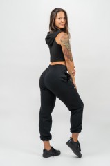 Топ Nebbia Sleeveless Zip-Up Hoodie Muscle Mommy Black 258
