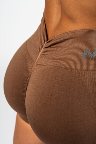 Шорти Nebbia High Waisted Push-Up Shorts TOTALLY SEAMLESS Brown 304