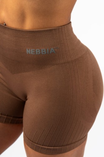 Шорти Nebbia High Waisted Push-Up Shorts TOTALLY SEAMLESS Brown 304