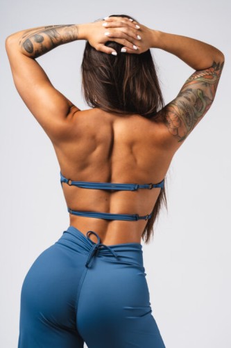 Топ Deni x NEBBIA Sports Crop Tank Blue 309