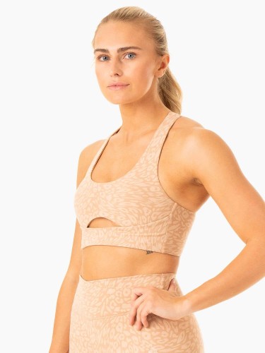 Топ Rotation Sports Bra - Sandstone Leopard