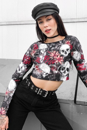 Топ Rock Code Blusa Cropped Shiver