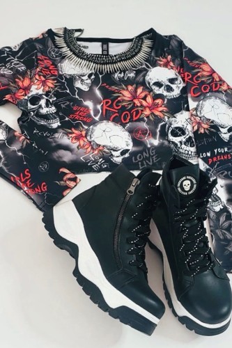 Топ Rock Code Blusa Cropped Shiver