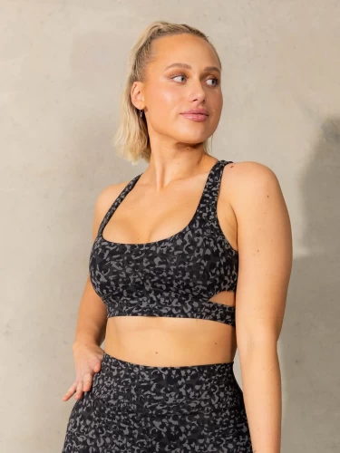 Топ Ryderwear Empower Sports Bra - Black Leopard