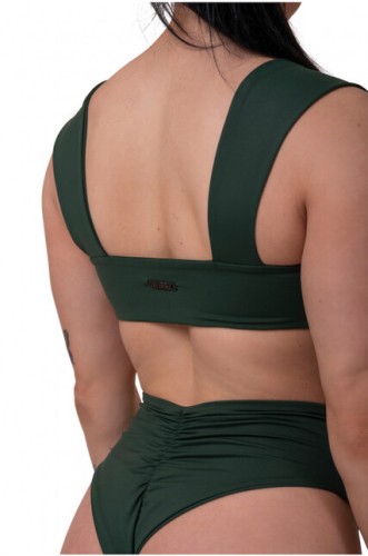ТОП MIAMI RETRO BIKINI - TOP DARK GREEN 553