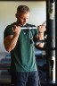Футболка Nebbia Classic T-shirt “Reset” Dark Green 327