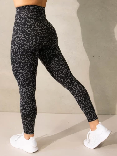 Легінси Ryderwear Empower High Waisted Leggings - Black Leopard