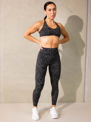 Легінси Ryderwear Empower High Waisted Leggings - Black Leopard