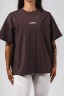 Футболка Nebbia Oversized Tee RESET Dark Brown 491