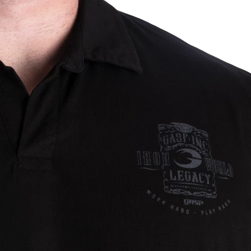 Футболка-поло GASP NC Polo Iron Tee 221105 Black