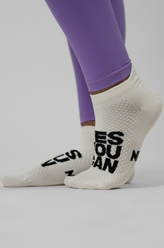 Шкарпетки NEBBIA "HI-TECH" Ankle Socks YES YOU CAN White 122
