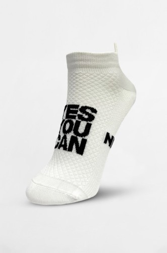 Шкарпетки NEBBIA "HI-TECH" Ankle Socks YES YOU CAN White 122