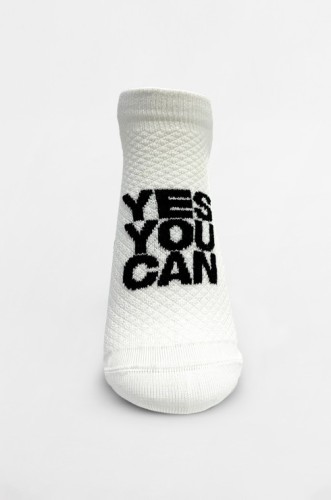 Шкарпетки NEBBIA "HI-TECH" Ankle Socks YES YOU CAN White 122