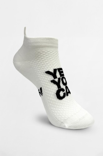 Шкарпетки NEBBIA "HI-TECH" Ankle Socks YES YOU CAN White 122