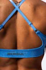 Топ Nebbia Medium-Support Sports Bra TOTALLY SEAMLESS Blue 305
