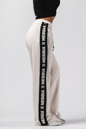 Штаны Nebbia Straight Leg Sweatpants URBAN Cream 490