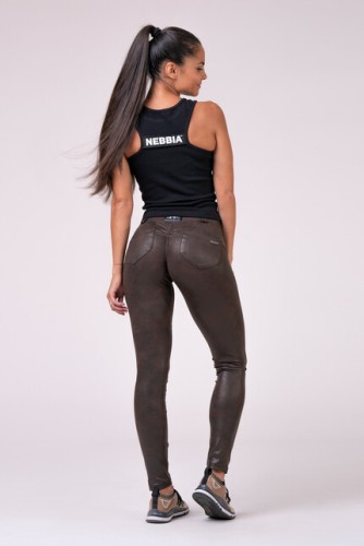 Штани NEBBIA LEATHER LOOK BUBBLE BUTT PANTS 538