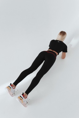 Топ Fitzona SHIRT BLACK TEE SHORT SLEEVE 