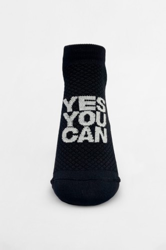 Шкарпетки NEBBIA "HI-TECH" Ankle Socks YES YOU CAN Black 122