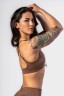 Топ Nebbia Medium-Support Sports Bra TOTALLY SEAMLESS Brown 305