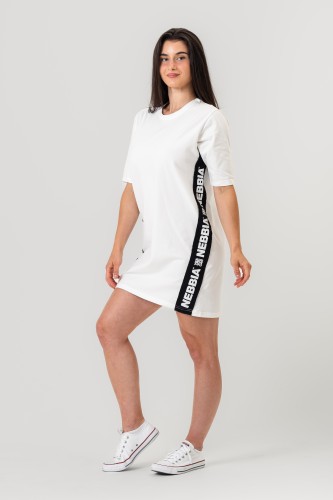 Платье Oversized T-Shirt Dress NEBBIA CLUB Cream 594