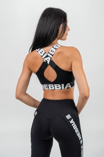 Топ Nebbia Medium-Support Criss Cross Sports Bra Iconic Black 230