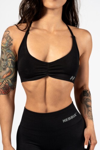 Топ Nebbia Medium-Support Sports Bra TOTALLY SEAMLESS Black 305