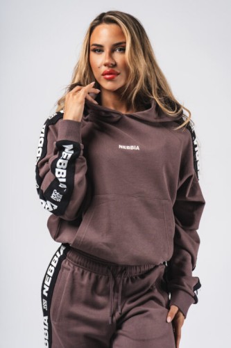 Худи Nebbia Classic Hoodie OFF-DUTY Dark Brown 489