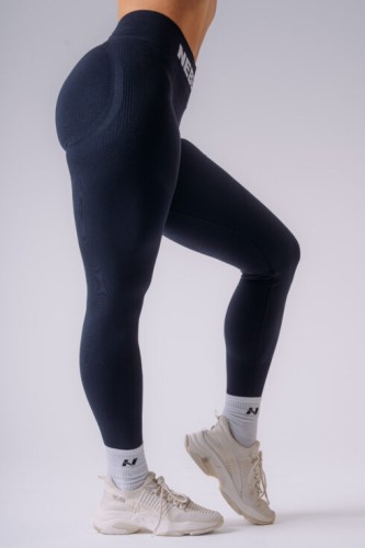 Леггинсы Nebbia High-Waist Push-Up Leggings FLOW SEAMLESS Dark Blue 496