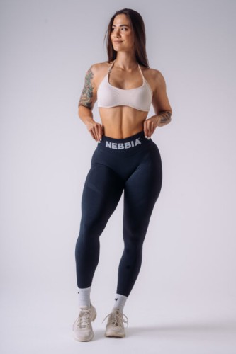 Леггинсы Nebbia High-Waist Push-Up Leggings FLOW SEAMLESS Dark Blue 496