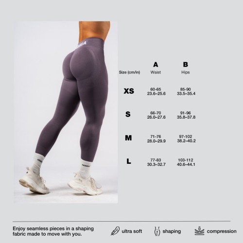 Леггинсы Nebbia High-Waist Push-Up Leggings FLOW SEAMLESS Dark Blue 496