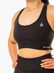 Топ Sculpt Seamless Racer Back Sports Bra - Black Marl