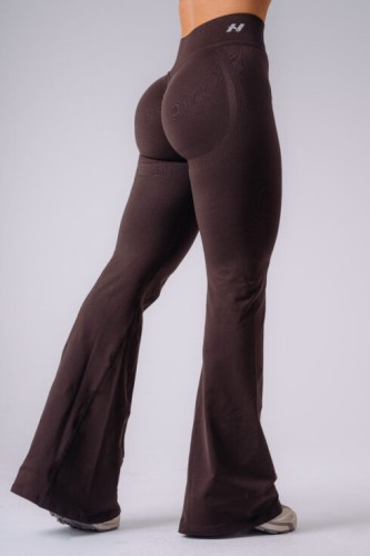 Леггинсы Nebbia High-Waist Sculpting Flared Leggings FLOW SEAMLESS Dark Brown 498